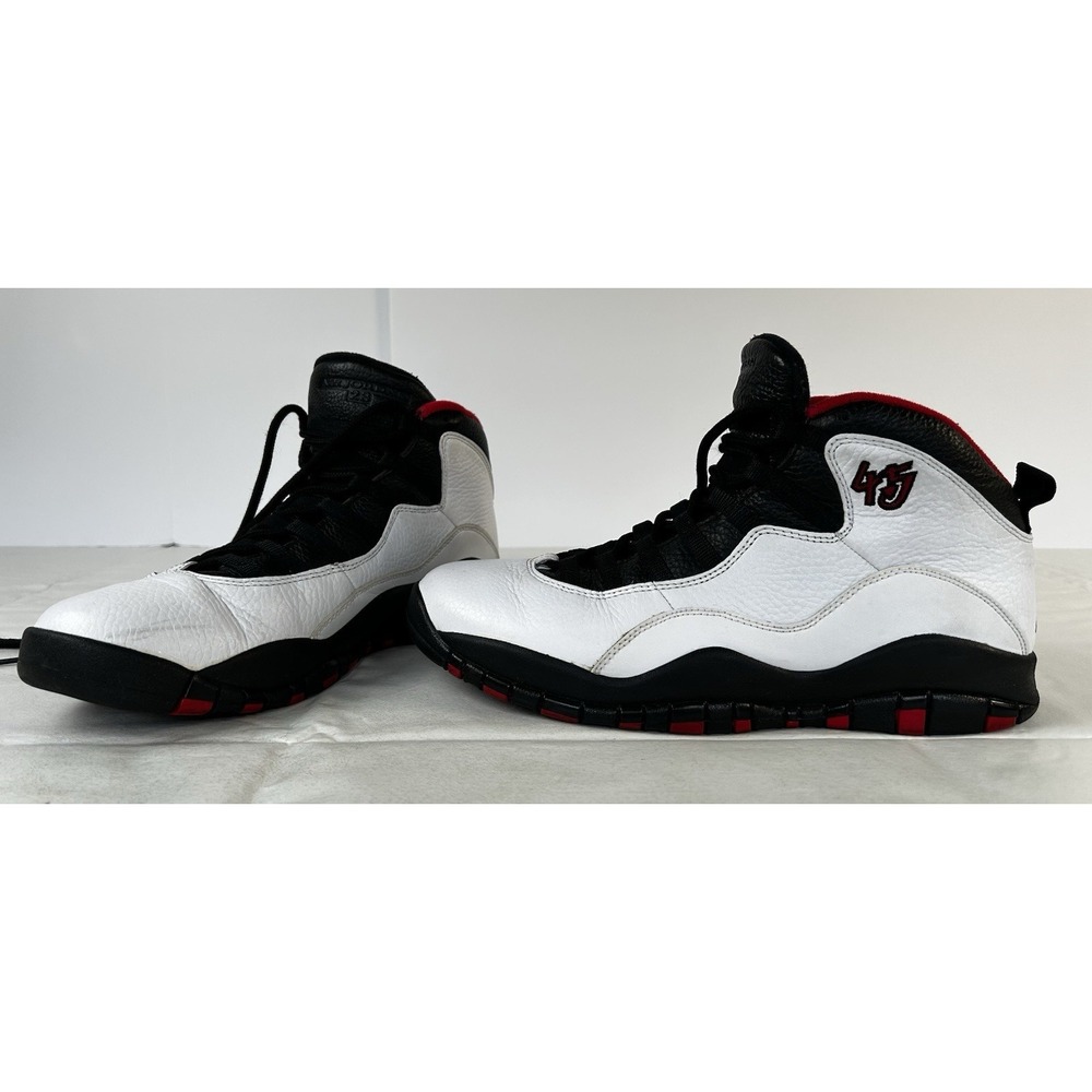 Nike Air Jordan 10 Retro "Double Nickel" Sneakers Embroidered "45" Men's Size 12